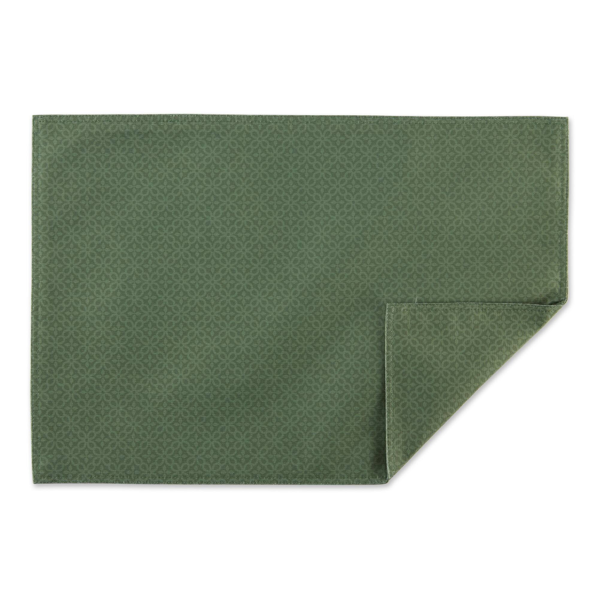 Artichoke Tonal Lattice Print Outdoor Placemat (Set of 6)